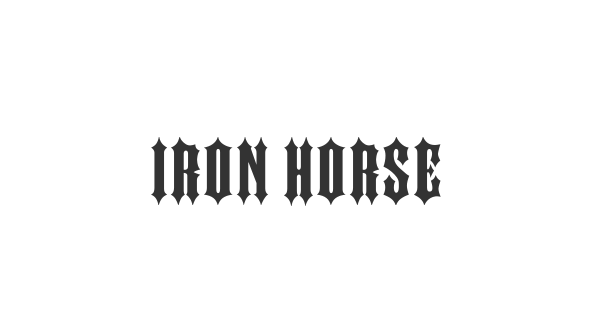 Iron Horse font thumb
